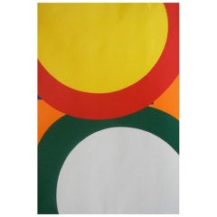 Large Al Held Litho, Signed 
Dated