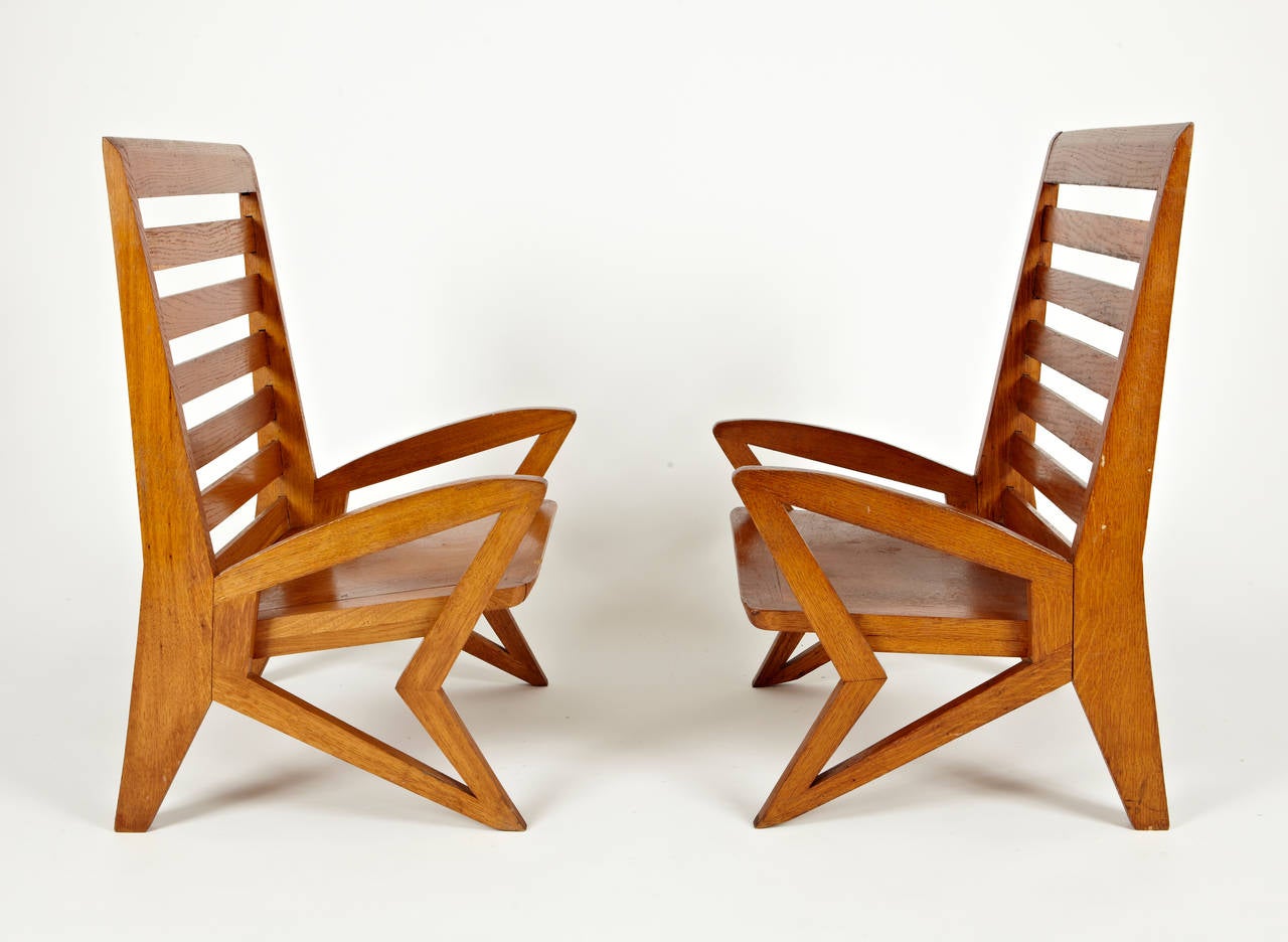 Pair of Armchairs by Charlotte Perriand