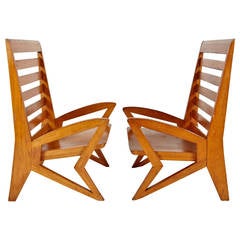Pair of Armchairs by Charlotte Perriand