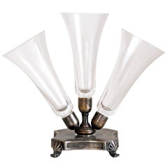 Vintage German Triple Vase