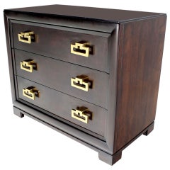 Kittinger Modern Heavy Bachelor Chest with Solid Brass Pulls