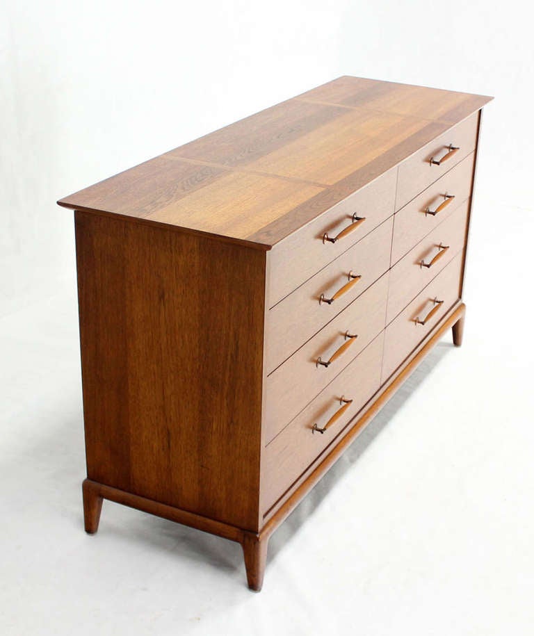 Mid-Century Modern Walnut Long Dresser by Henredon 2