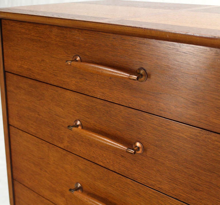 Mid-Century Modern Walnut Long Dresser by Henredon 5