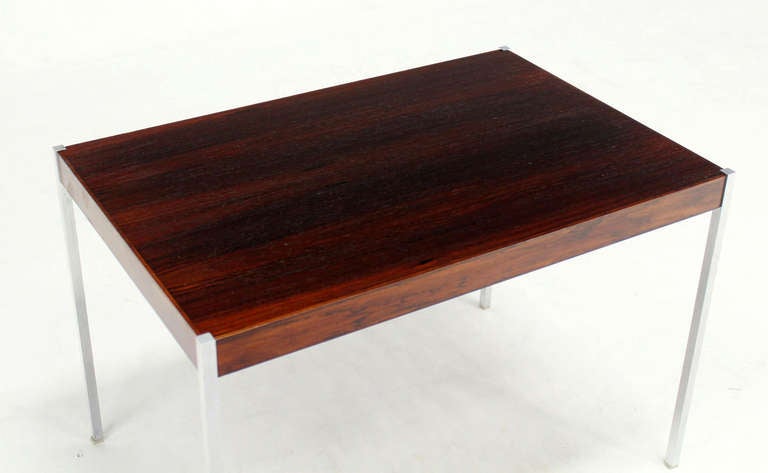 Danish Mid-Century Modern Occasional Side End or Coffee Table in Rosewood 3