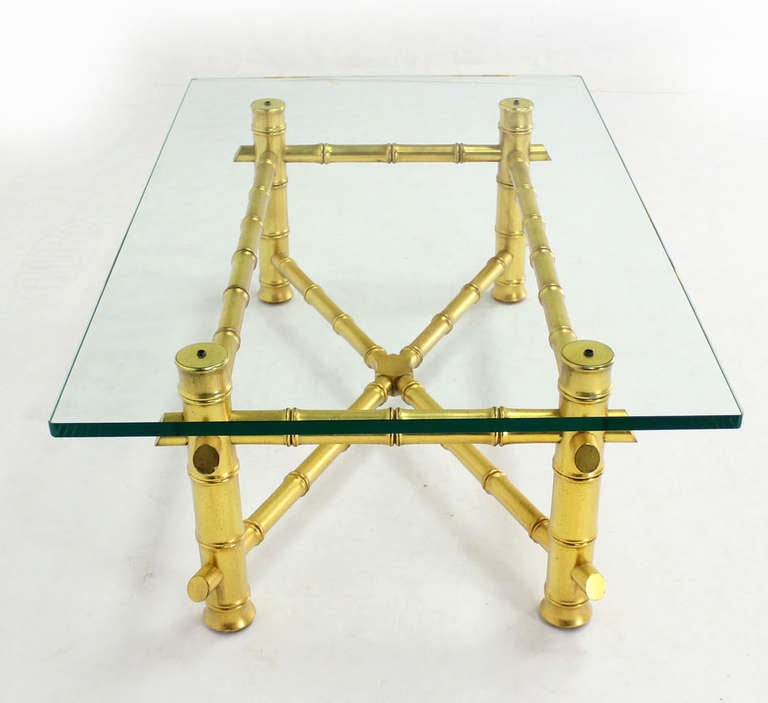 Gilt Faux Bamboo Base 3/4