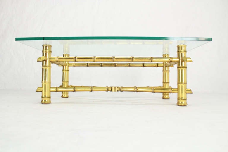 Gilt Faux Bamboo Base 3/4