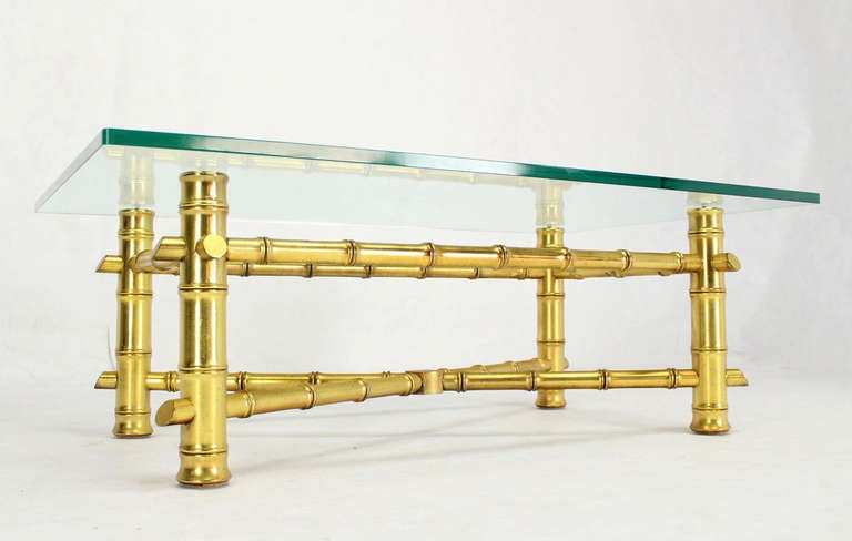 Gilt Faux Bamboo Base 3/4
