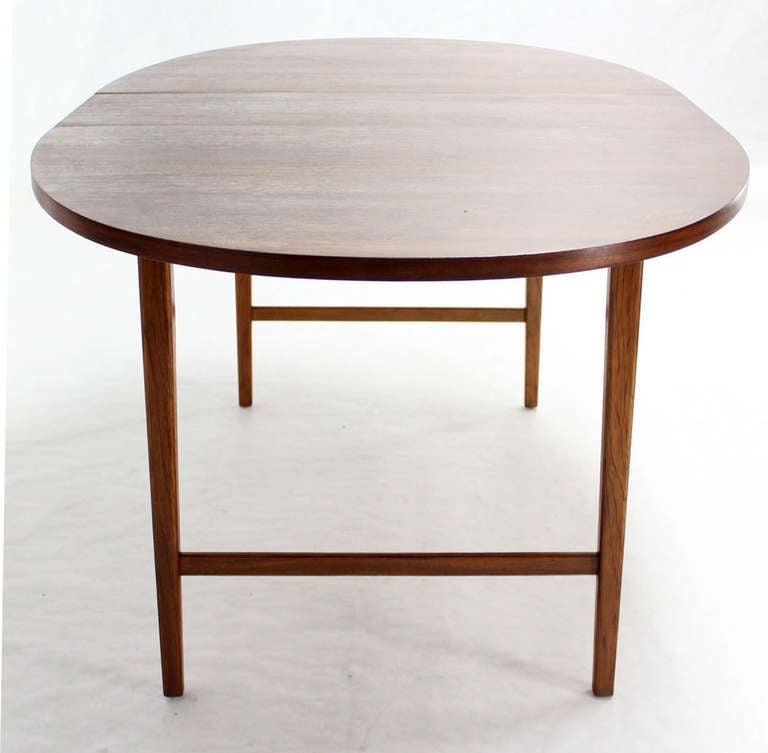 oval mid century modern dining table