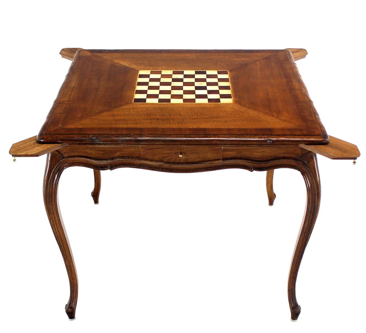 Walnut Game Table with Built-In Chess Board 1