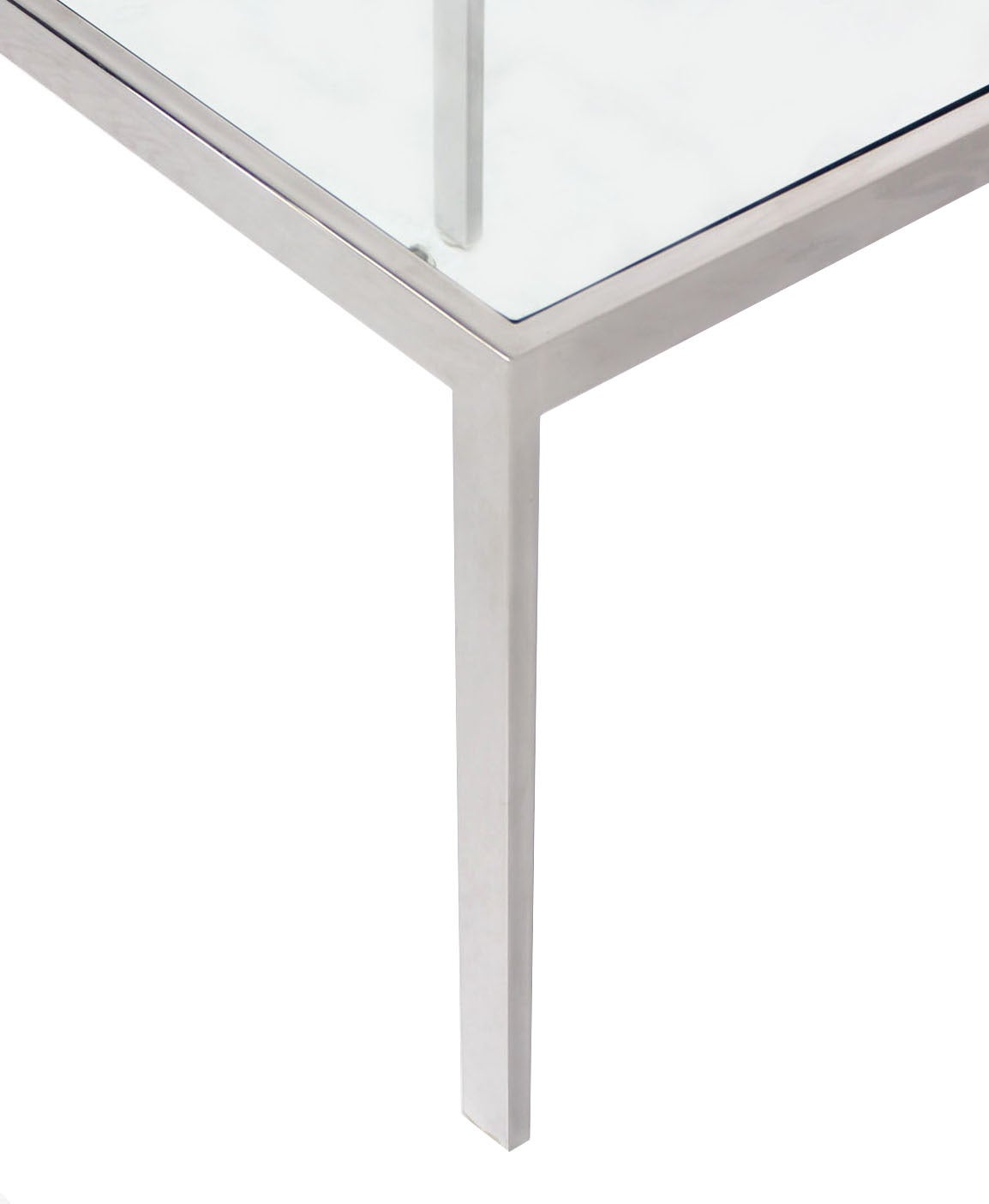 American Chrome and Glass Mid-Century Modern Side Table