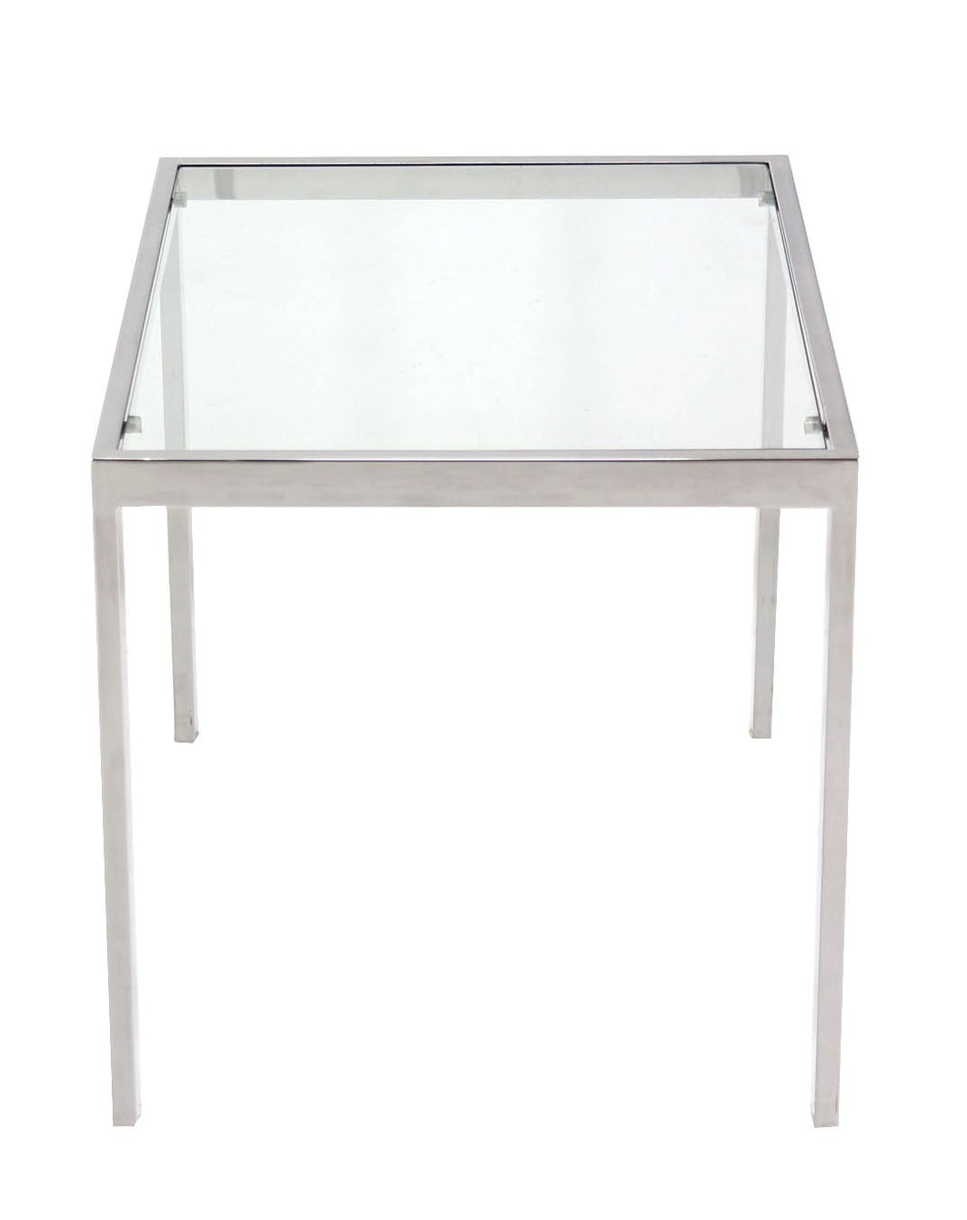 20th Century Chrome and Glass Mid-Century Modern Side Table
