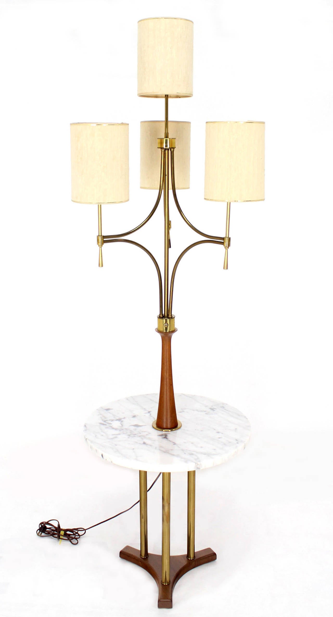 floor lamp with marble table