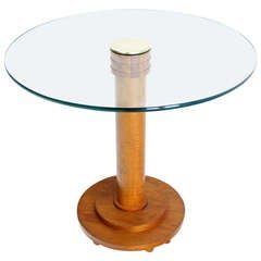 Mid-Century Modern Round Art Deco Style Side Table