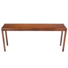 Vintage Long Walnut Console or Sofa Table