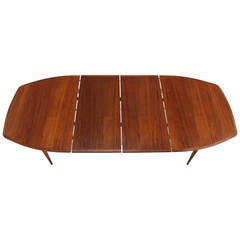 Oiled Walnut Dining Table with Two Extension Board Leaves 9
