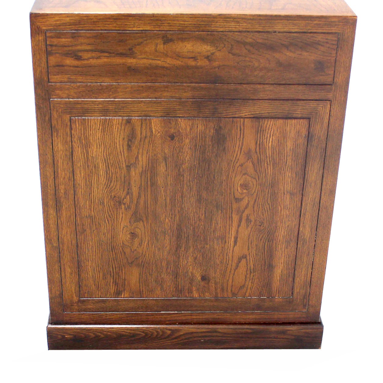 American Mid-Century Modern Campaign Style Desk with Brass Pulls by Henredon