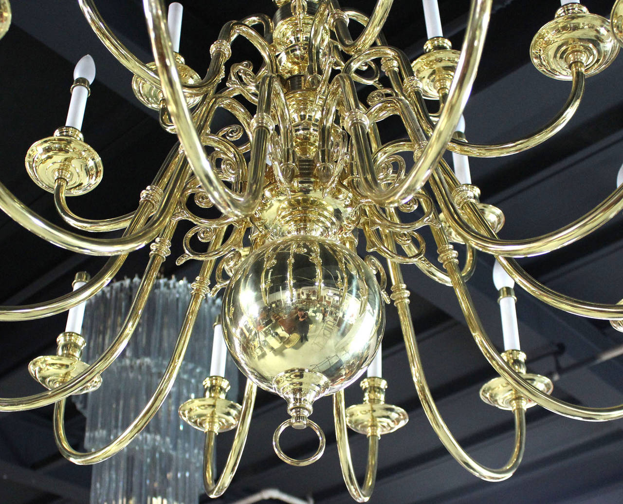 brass chandelier antique