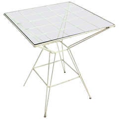 Eiffel Tower Style Cafe Table by Mattieu Matégot 1