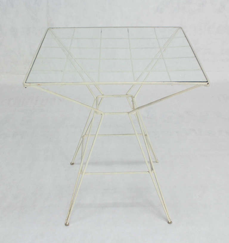 Eiffel Tower Style Cafe Table by Mattieu Matégot In Good Condition In Rockaway, NJ