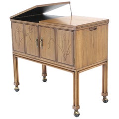 Flip Top Bar Cart Server Cabinet 