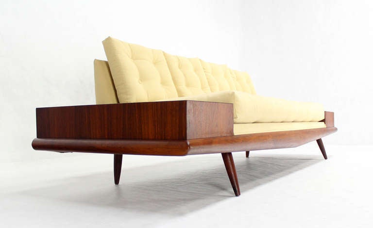 Adrian Pearsall Mid-Century Modern Sofa with Walnut End Table, New Upholstery 2