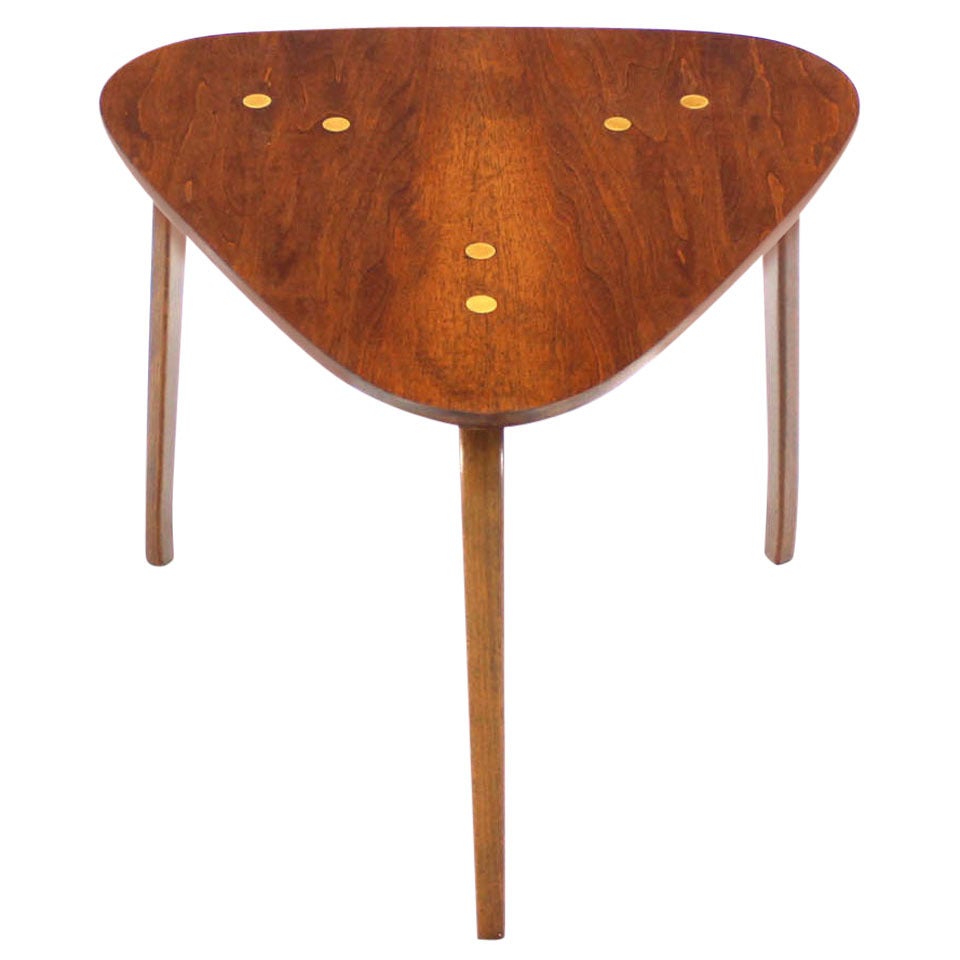 TriangleTop and Bent PlywoodLeg Side Table by Dux at 1stDibs bent