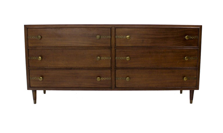 American Johnson for John Stuart Mid-Century Modern Walnut Dresser