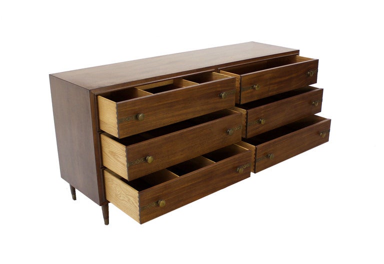 Johnson for John Stuart Mid-Century Modern Walnut Dresser 1