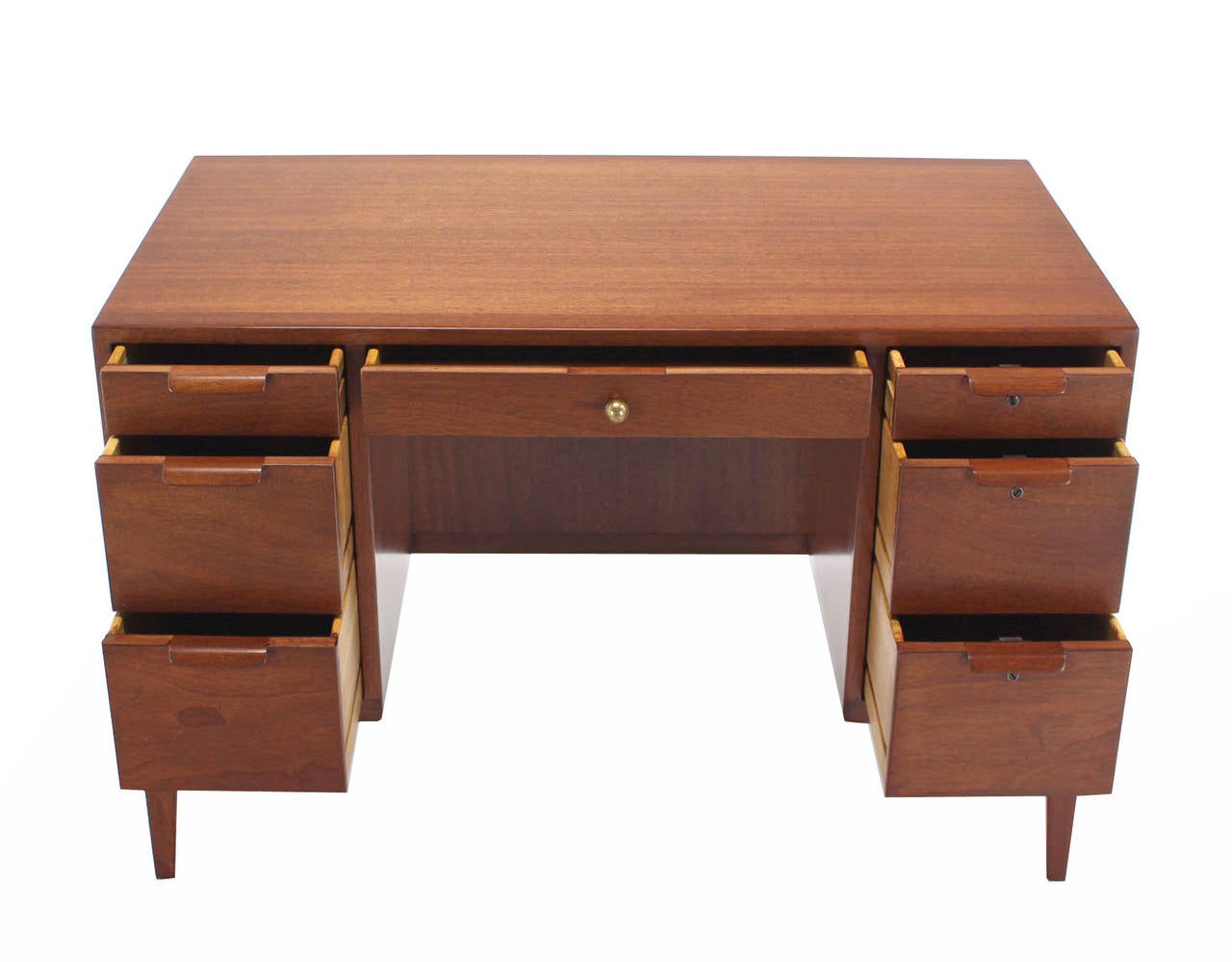 American Mid-Century Modern Petit Compact Small Desk by Dunbar