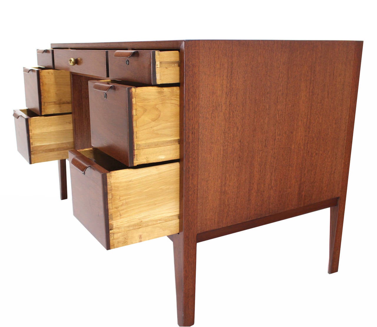 Lacquered Mid-Century Modern Petit Compact Small Desk by Dunbar