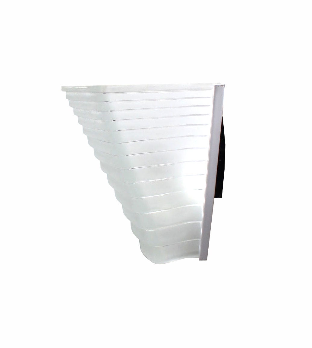 Artemide Ribbed Pattern Glass Wall Sconce 3