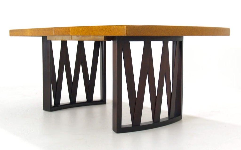 Paul Frankl for Johnson Cork Top Dining Table w/2 Leaves 3