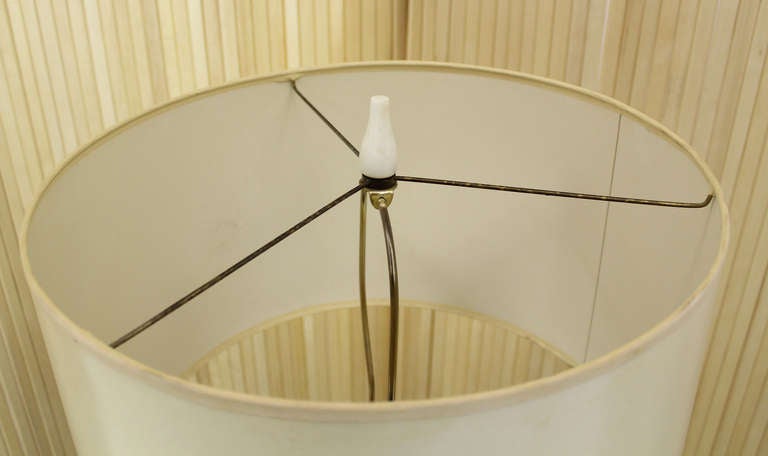 American Faux Bamboo Mid Century Modern Table Floor Lamp
