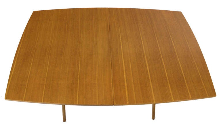 Mid-Century Modern X-Base Dining Table with Two Extension Boards 2