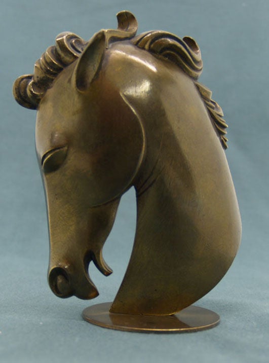 20th Century Hagenauer Wien Bronze Horse Sculpture