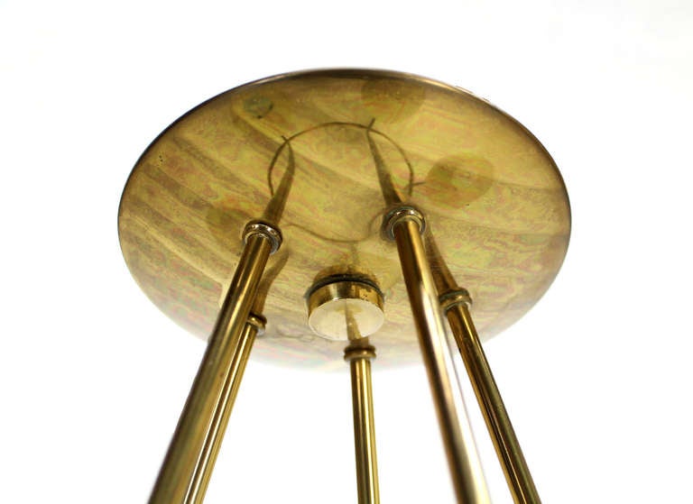 Unknown Mid-Century Danish Modern Five-Light Chandelier