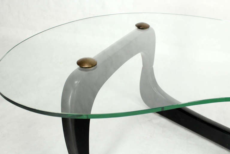 20th Century Mid-Century Modern Organic, Kidney-Shaped Coffee Table