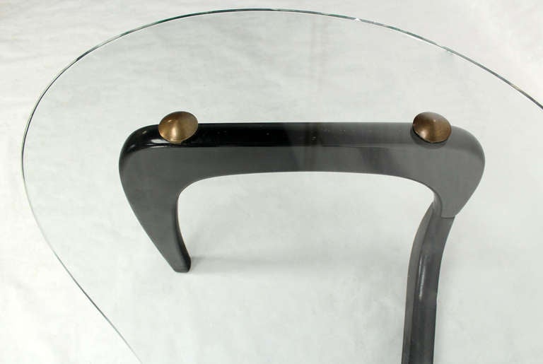 Mid-Century Modern Organic, Kidney-Shaped Coffee Table In Excellent Condition In Rockaway, NJ