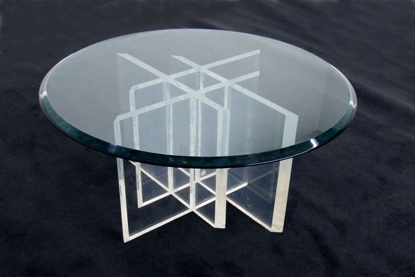 mid century modern coffee table glass and wood