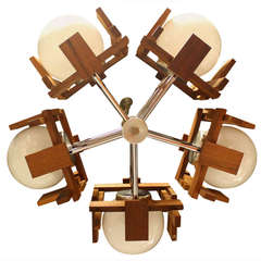 Mid Century Dansh Modern Light Fixture Chandelier