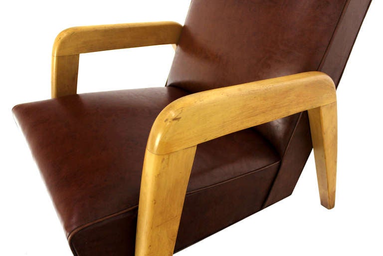 Set of Four Mid-Century Modern Lounge Chairs by Thonet