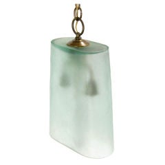 Frosted Glass Pendant Light Fixture
