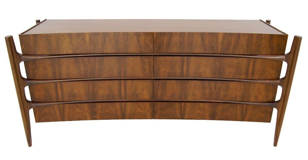 Mid-20th Century Edmund Spence Mid Century Modern Walnut Dresser