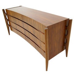 Edmund Spence Mid Century Modern Walnut Dresser