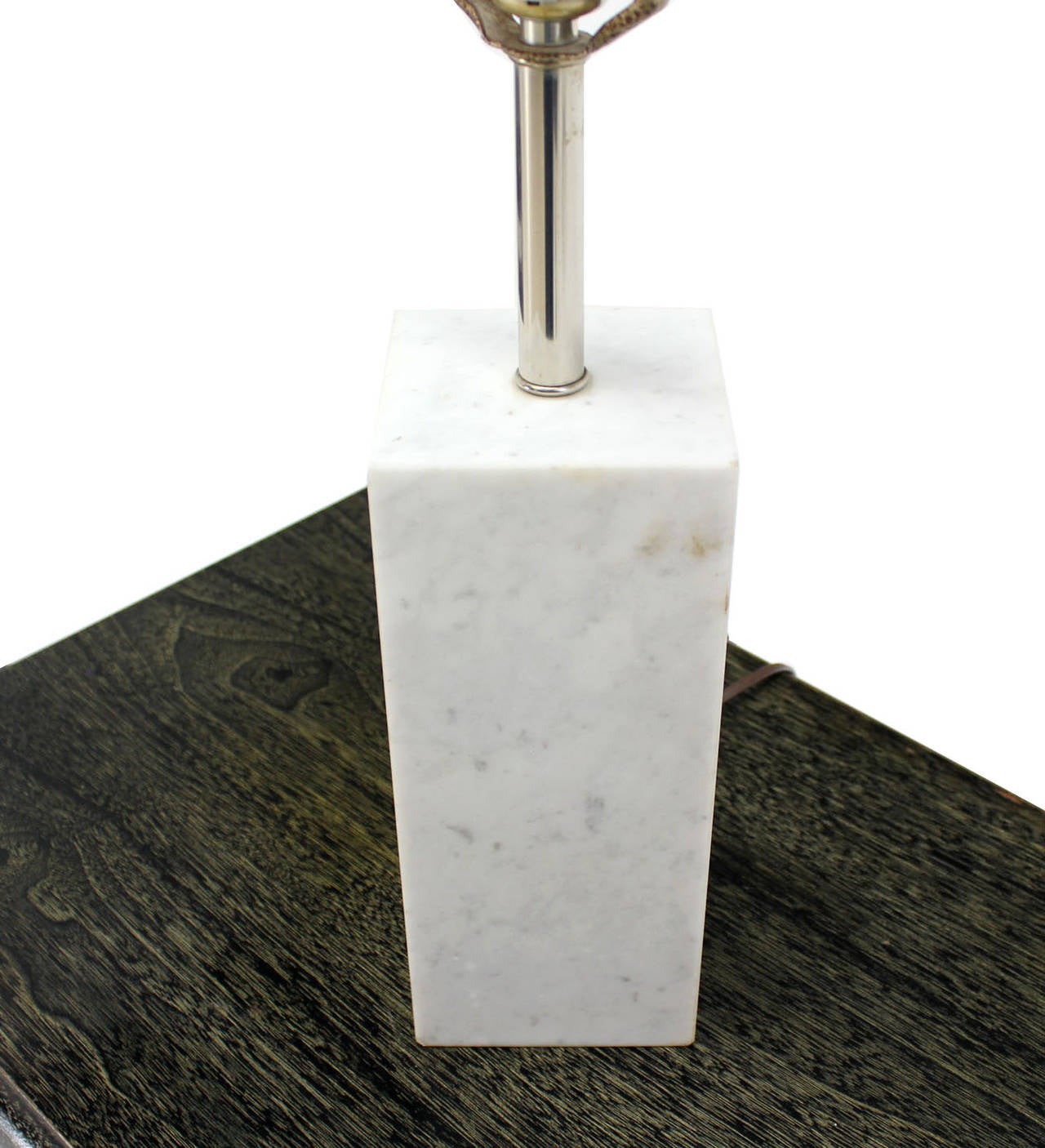 Marble Cube Shape, Mid-Century Modern Table Lamp For Sale at 1stDibs