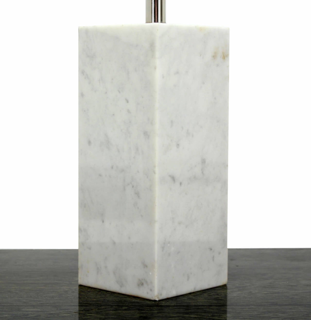 Marble Cube Shape, Mid-Century Modern Table Lamp For Sale at 1stDibs