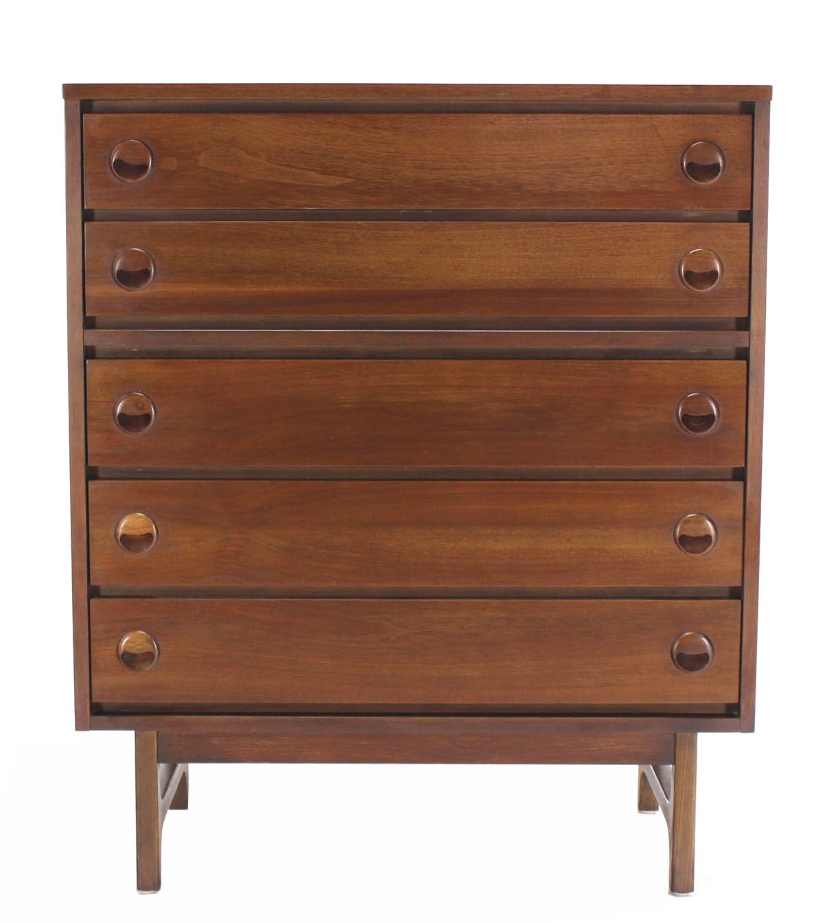 walnut chest of drawers