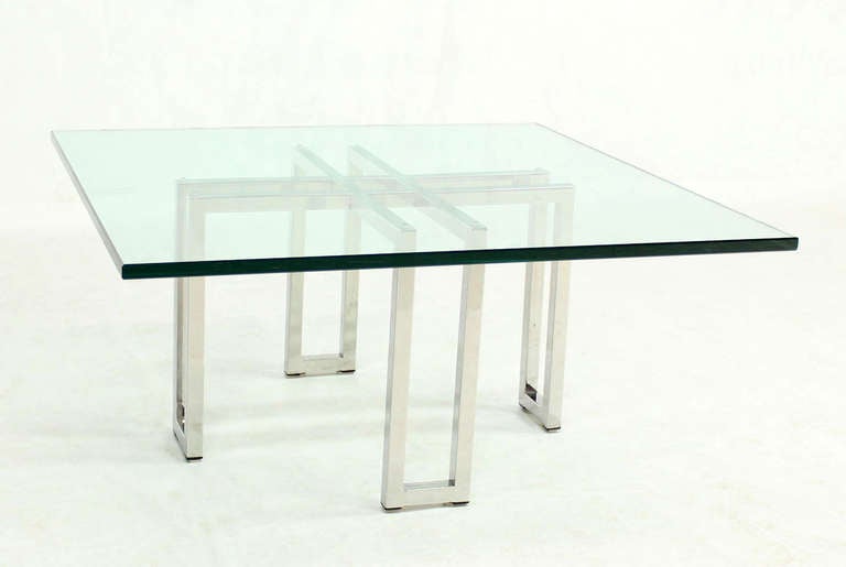 glass mid century coffee table