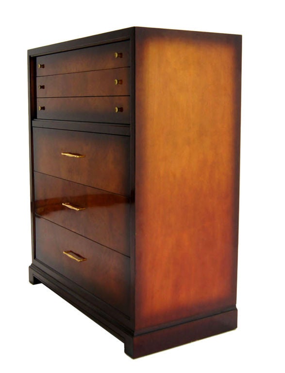 c.1950's Mid Century Modern Crotch Mahogany Chest Cedar Drawer 2