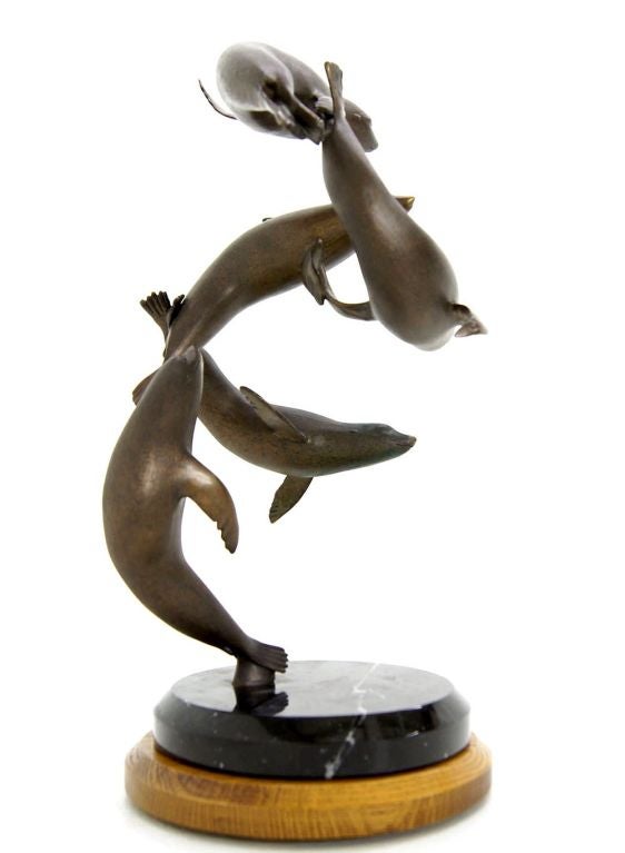 20th Century W. Richard Stiers, Bronze Seal Ballet